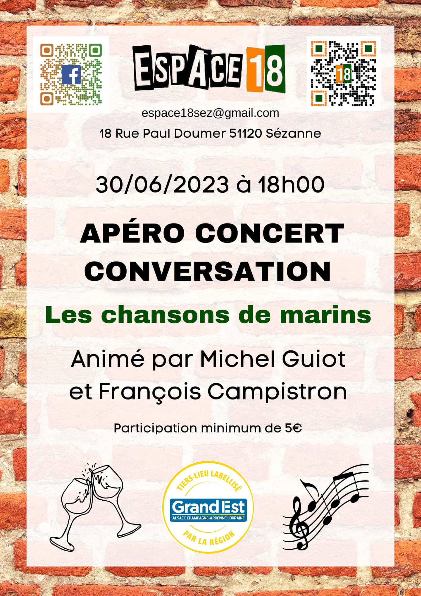Apéro Concert 30 juin 2023